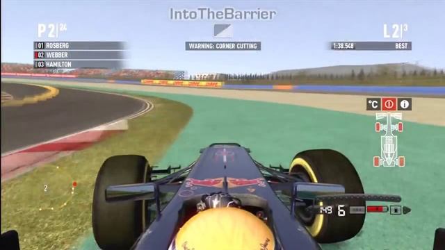 F1 Game 2011 - Racing off the cliff