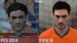 PES 2014 vs FIFA 14 Face Comparison HD