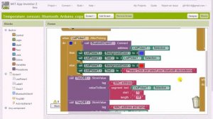 ч.2/3 App Inventor 2 BluetoothServer BluetoothClient temperature sensors ANDROID Arduino