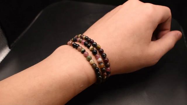 Браслет из бусин: Турмалин разноцветный. Мозамбик смотреть онлайн