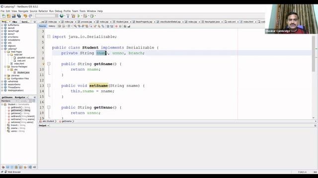 #P8|use Java bean in JSP|J2EE Laboratory смотреть онлайн