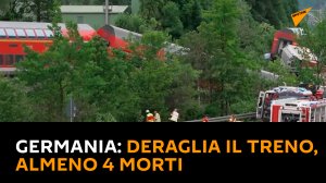 Germania: deraglia il treno, almeno 4 morti