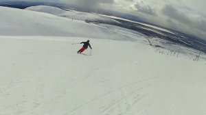 BigWood. Мочилово. Полный спуск. Южный склон. Хибины. Кировск. Большой Вудъявр. Карвинг. 2021