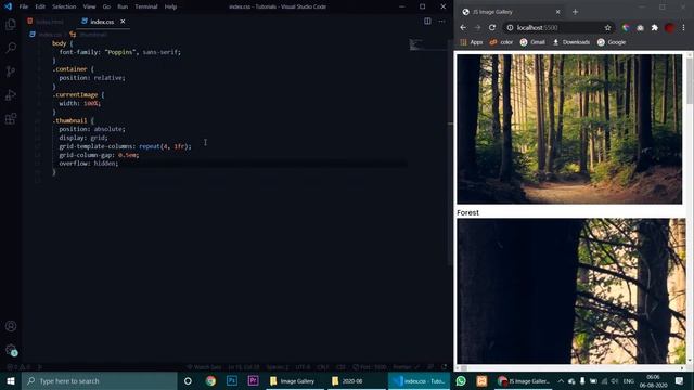 How to create an amazing Image Gallery using JavaScript and CSS? Complete tutorial | Code Grind