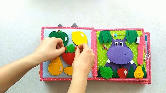 Развивающая книжка из фетра для девочки смотреть онлайн