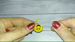 Кольцо из бисера СМАЙЛ / Параллельное плетение бисером / колечки из бисера для начинающих