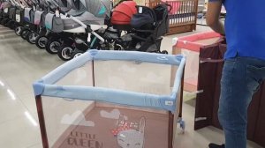 Манеж Happy Baby Alex Sky. Мамин помощник. Складывается одной рукой, суперлегкий!