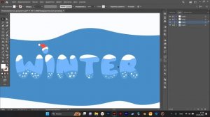 Winter в программе Adobe Illustrator