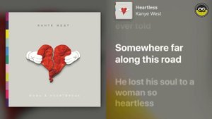 Kanye West - Heartless (Animated Lyrics)  |  Apple Music