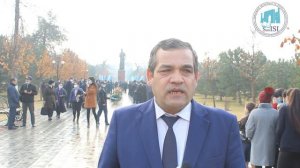 SamISI jamoasi buyuk bobokalonimiz Alisher Navoiy hazratlari haykali poyiga gul qo'yish marosimida.