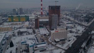 Уфа с высоты 200 метров // Центральный рынок, Дом Печати, Дворец Орджоникидзе, Башкортостан