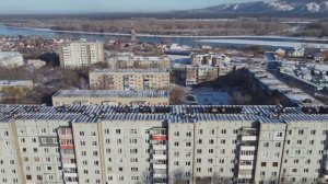 Саяногорск. Зима 2022. Квадрокоптер. 4K.
