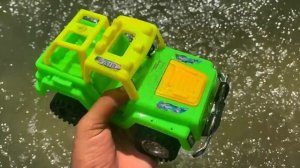 Drive the Muddy Toy Vehicle by hand and threw it into the water for cleaning | Toy Vehicles Cleanin
