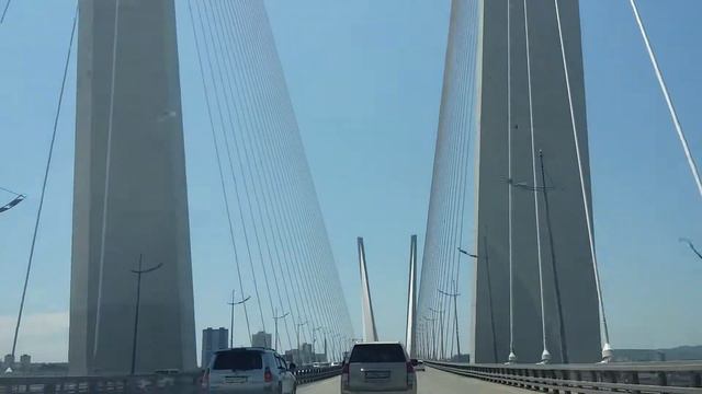 Мост через бухту "Золотой Рог" Владивосток смотреть онлайн
