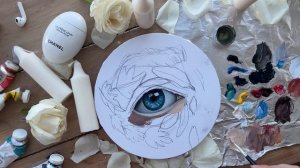 Как нарисовать глаз маслом?