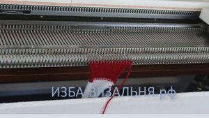 Вязание на вязальной машине пледа "ЛАБИРИНТ" часть 2