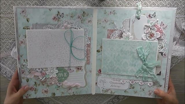 Свадебный альбом нежный цветочно-бабочковый (видео обзор) смотреть онлайн