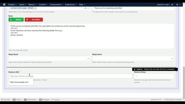 Page Redirect in ChronoForms7 смотреть онлайн