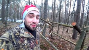 Охота с лука на фазанов. Новый год в лесу 24-Часа