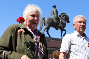 Митинг у памятника Маршалу Советского Союза Георгию Константиновичу Жукову 5 мая 2023 год в Иркутске