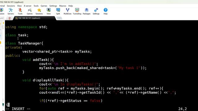C++ mini project on Task Manager | CppBuzz.com