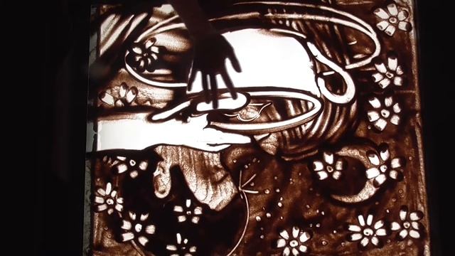 Песочная анимация. Ролик к стихотворению. Сценарии рисования песком смотреть онлайн