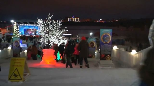 ✅Ледовый городок на набережной. Новосибирск. 2017