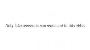 Only fake accounts can comment