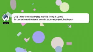 CSS : How to use animated material icons in vuetify