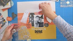 Halloween Scrapbook Layout with Hey Pumpkin