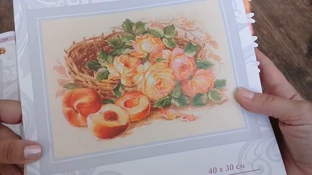 49. Сочный персик и Акварельные георгины - обзор новинок от Риолис)) смотреть онлайн