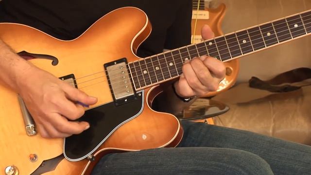 2006 Gibson ES-335 Dot Reissue, lightburst, flame Part2 смотреть онлайн