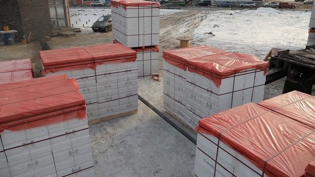 Как хранить газобетонные блоки зимой на участке? Поревит 2021
