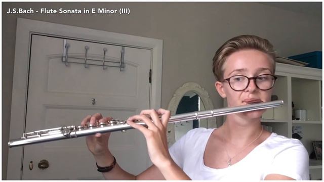 J.S.Bach - Flute Sonata in E minor (III) | Flute and Harpsichord смотреть онлайн