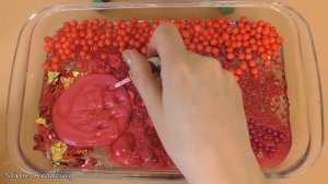 ASMR Slime 💖🕸 Mixing ”SpiderMan” makeup, Eyeshadow, glitter into slime. Satisfying slime video.