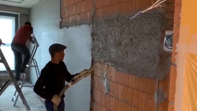 Механизированная штукатурка стен в квартире смотреть онлайн