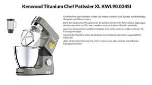 Kenwood Titanium Chef Patissier XL KWL90.034SI - Test Bericht 2024 [Deutsch]