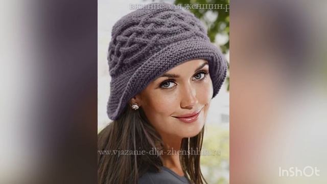 Подборка вязаных шапок для женщин! смотреть онлайн