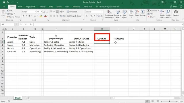 How to Combine Contents in Cells in Excel - Tutorial