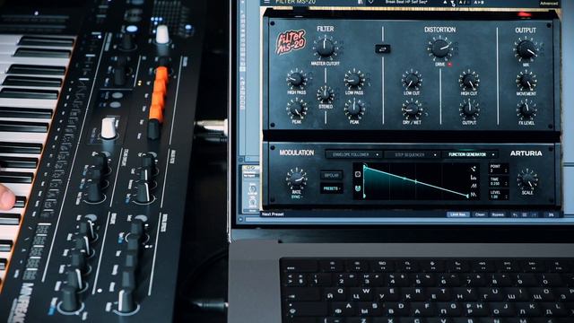 Arturia Minifreak meets MS-20 Filter. Sound and Presets Demo смотреть онлайн