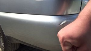Как вытянуть вмятину на бампере