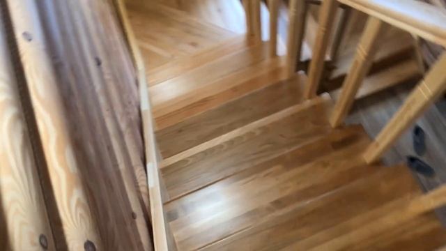 ДЕРЕВЯННАЯ ЛЕСТНИЦА НА 2 ЭТАЖ С ТРЕМЯ МАРШАМИ смотреть онлайн