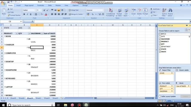 Pivoting Table Excel ত কেনেকৈ বনোৱা হয় | ADR syllabus Wise Discuss | grade 3 computer test questio