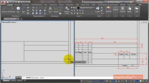 Построение чертежной рамки.  Практика к первому уроку по AutoCAD.