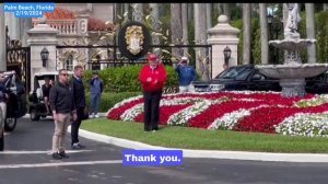 Donald Trump Surprised By Supporters For Presidential Day At Golf Club, FL