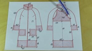 Комбинаторика ЛОДЕНА с НЕОПРЕНОМ в ПАЛЬТО от Владанны | Схема и нюансы пошива