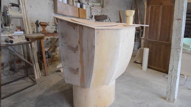 Макет колонны для храма. Процесс... смотреть онлайн