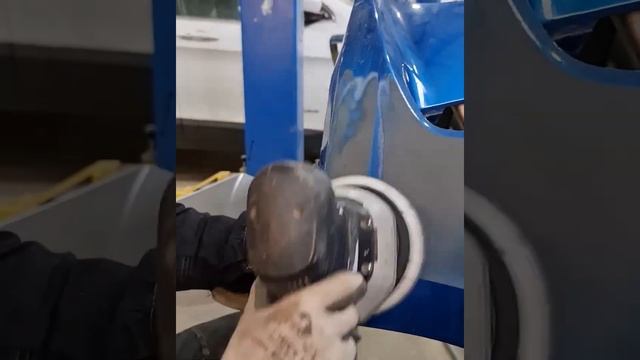 Ремонт бампера с применением кипятка.