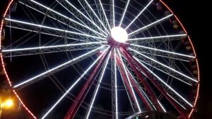 Ночное колесо обозрения 55 м Парк Горького Харьков Night Ferris Wheel Gorky Park