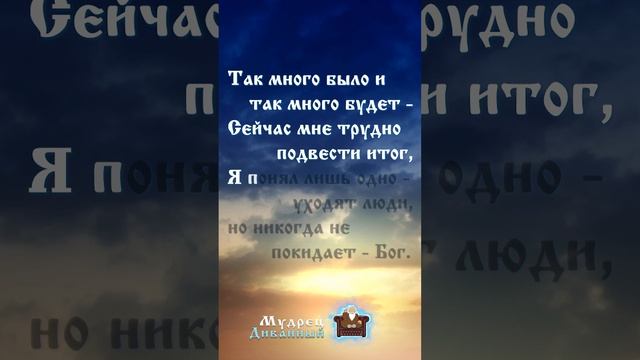 Так много было и я понял лишь одно